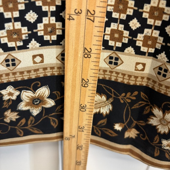 Vintage Chaus Petite Boho Floral Faux Wrap Straight Skirt Size 8 Cottage - Picture 5 of 7